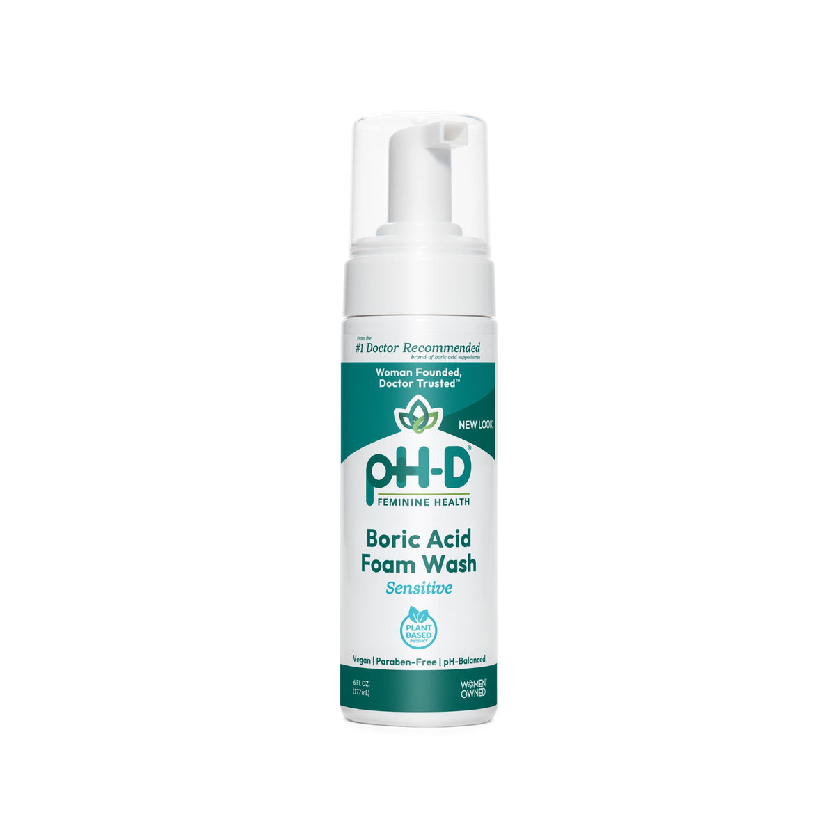 Ph-D Feminine Health eau moussante acide borique: nettoyage doux.