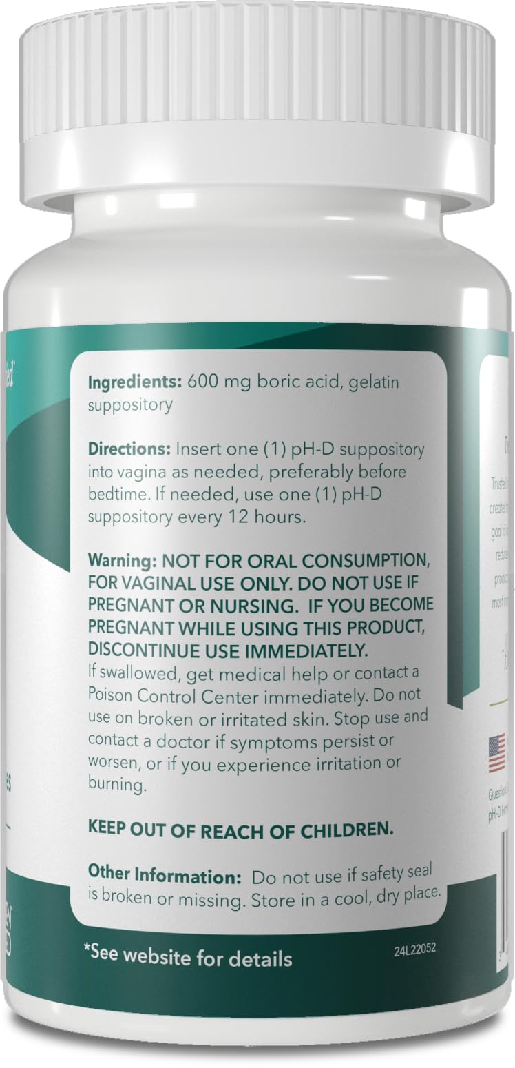 Emballage soigné des suppositoires pH-D pour une utilisation hygiénique.