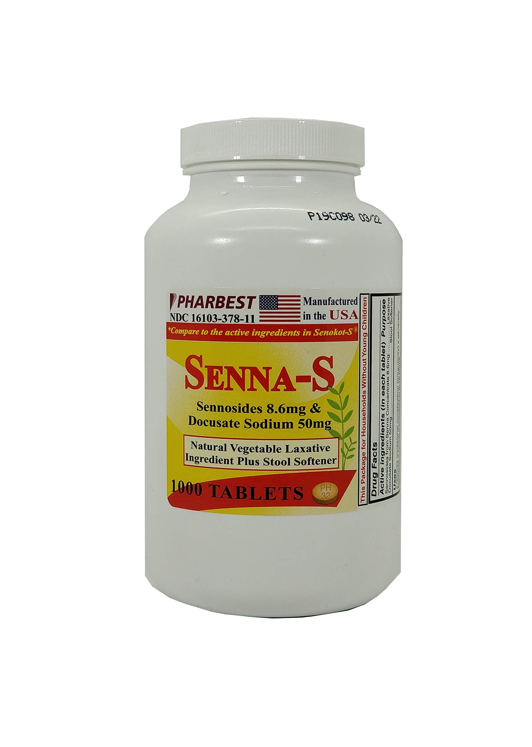 PHARBEST Senna Plus — bouteille et étiquette visibles, laxatif végétal doux pour le confort intestinal.