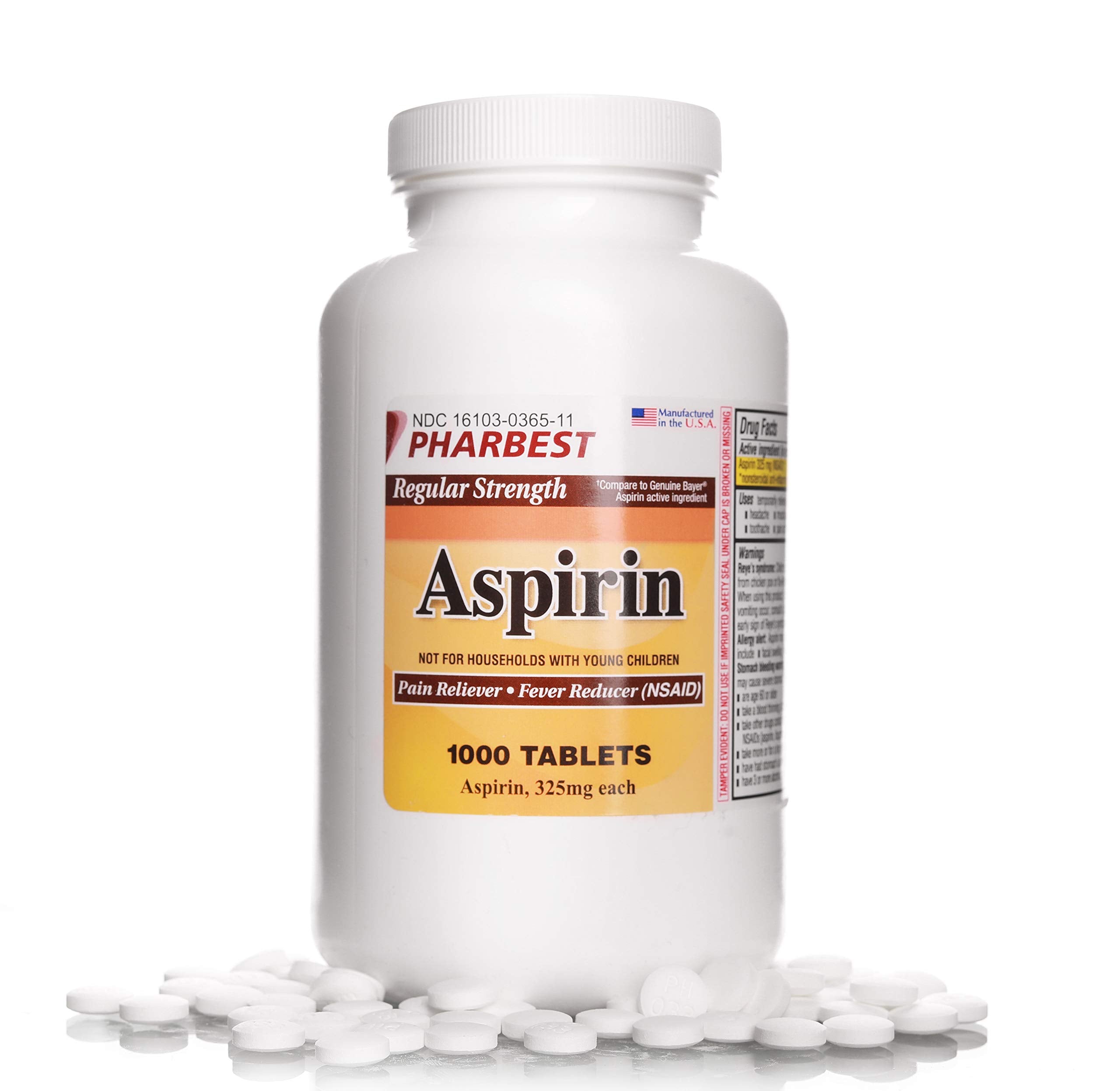 PHARBEST Aspirine 325 mg — boîte pratique pour stock familial.