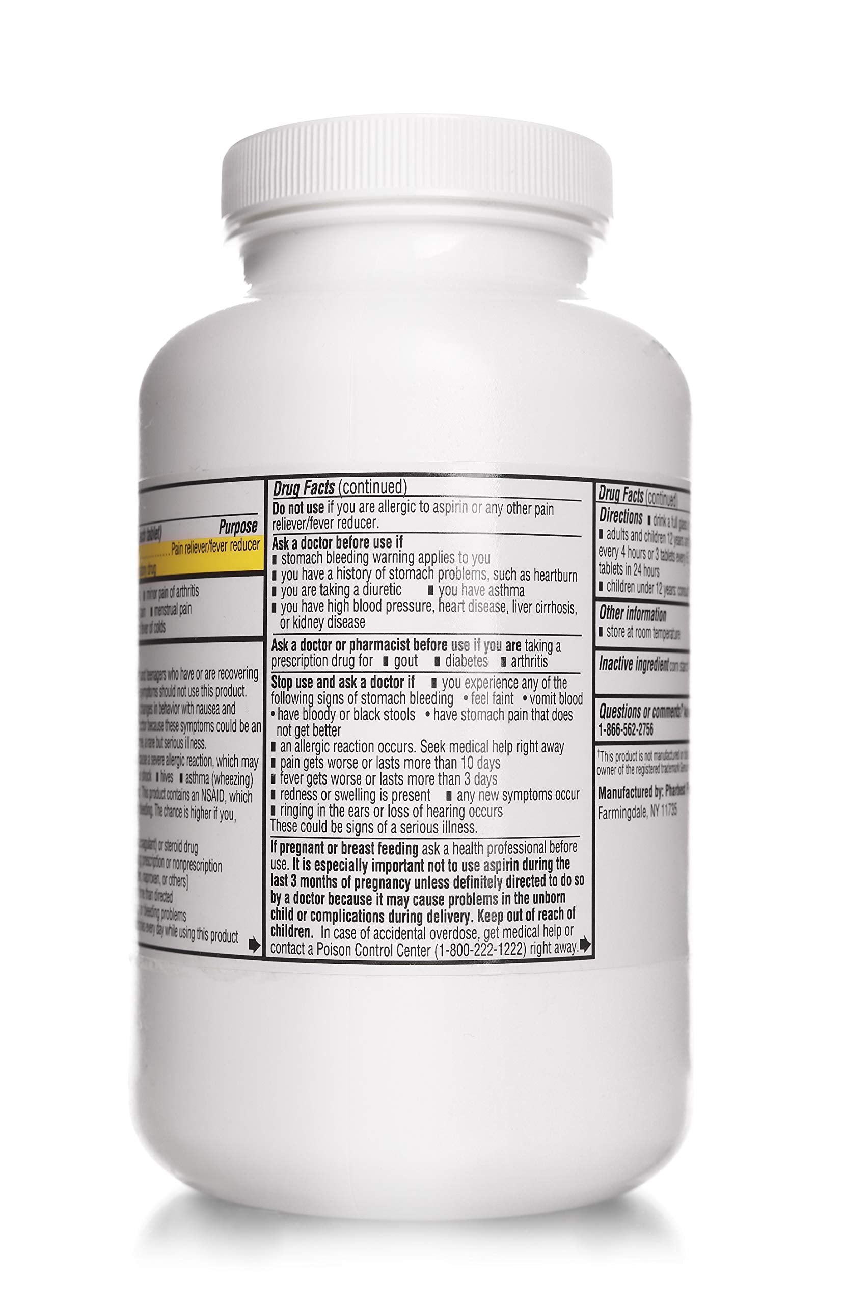 PHARBEST Aspirine 325 mg — fabrication aux États-Unis.