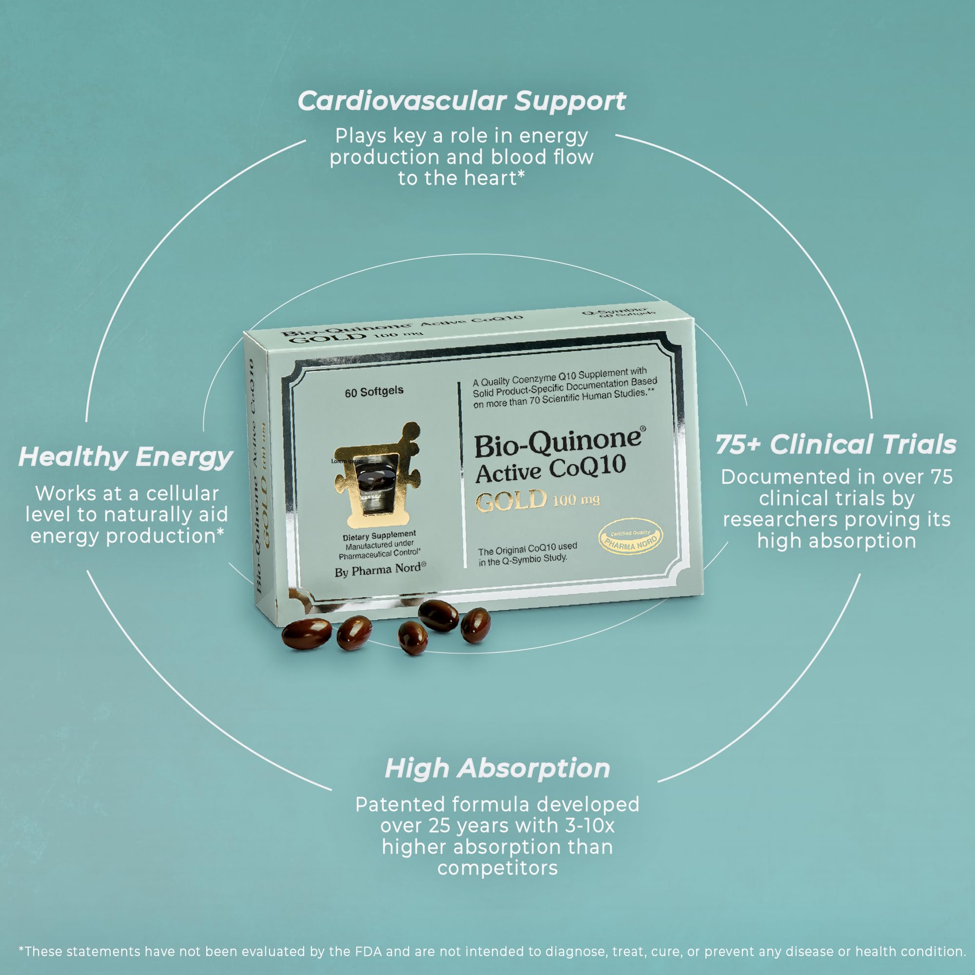 Pharma Nord Bio-Quinone Gold, conçu pour une utilisation quotidienne pratique.