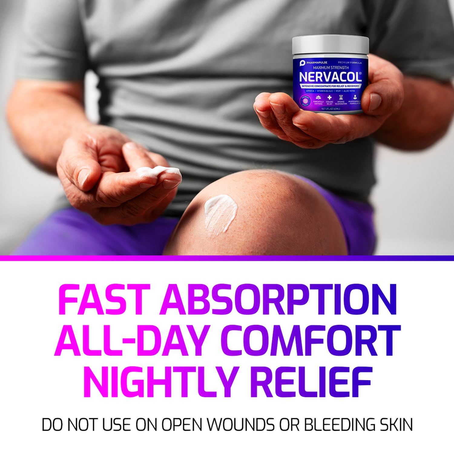 Pharmapulse Crème Neuropathie – bas du dos, apaisement et absorption non grasse