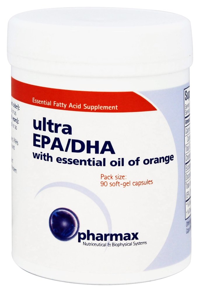 Pharmax Ultra EPA/DHA: capsules compactes faciles à avaler pour l’apport en oméga-3.