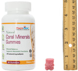 Gommes Pharmvista calcium coral sur étui, pratique pour l'apport quotidien sans allergènes.