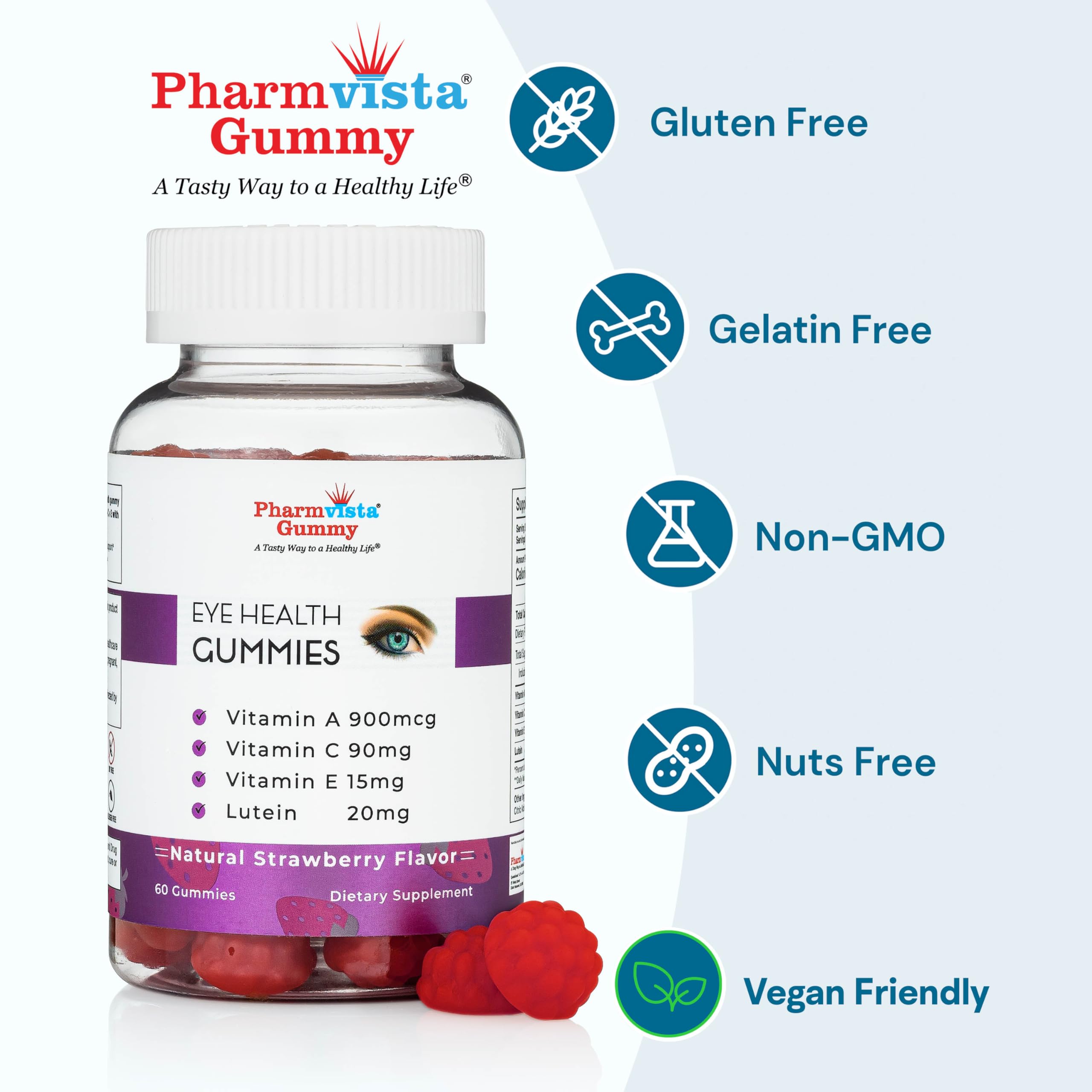 Gommes Pharmvista – format 60 pour une dose pratique.