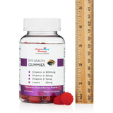 Gommes Pharmvista – vitamines A, C, E et lutéine pour le soutien visuel.