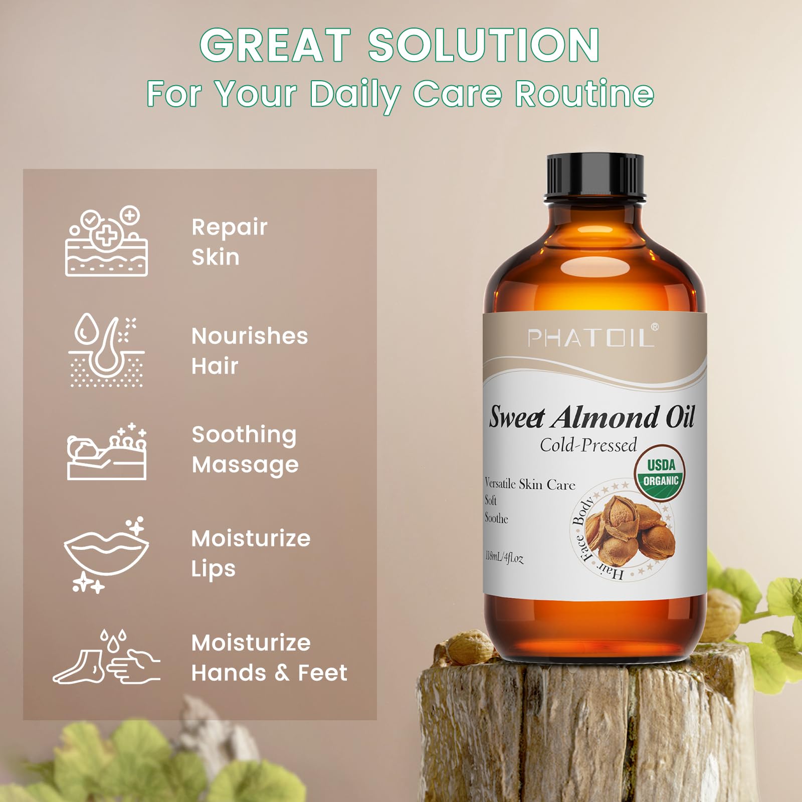 PHATOIL flacon et goutte d huile usage quotidien