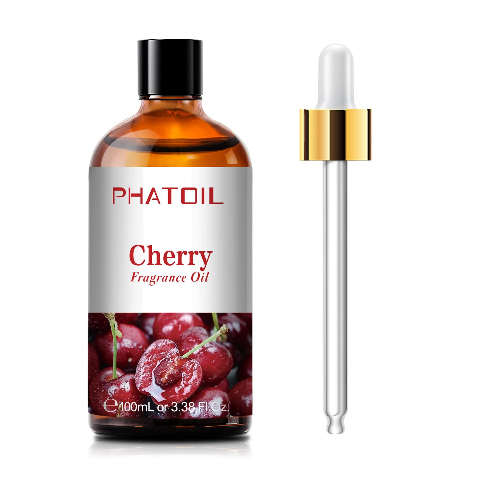 PHATOIL Huile cerise – Bouteille UV, diffusion aromatique durable à domicile.