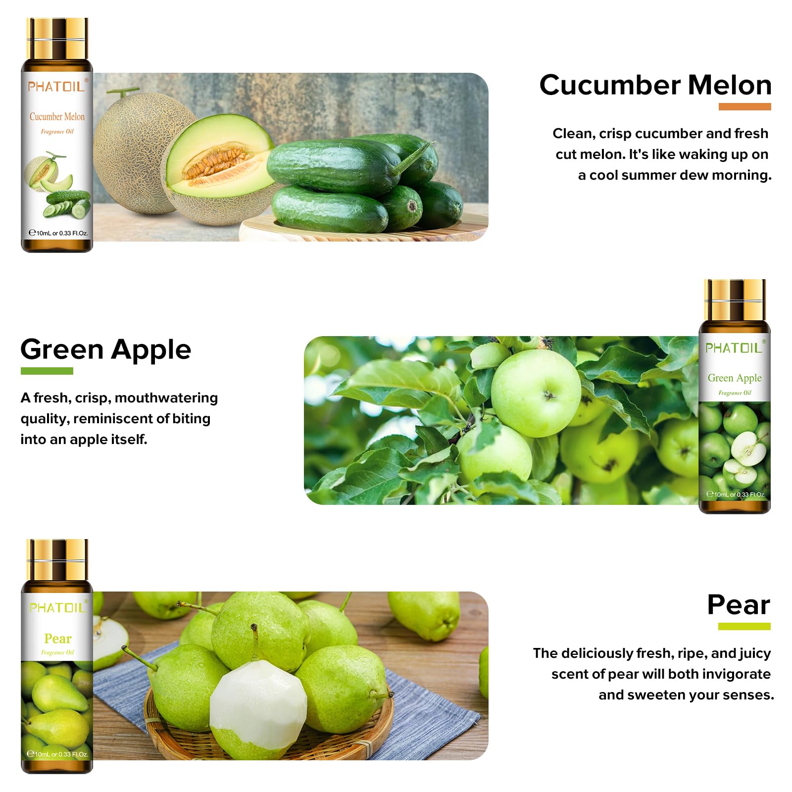 PHATOIL huile parfum pêche : senteur estivale et légère