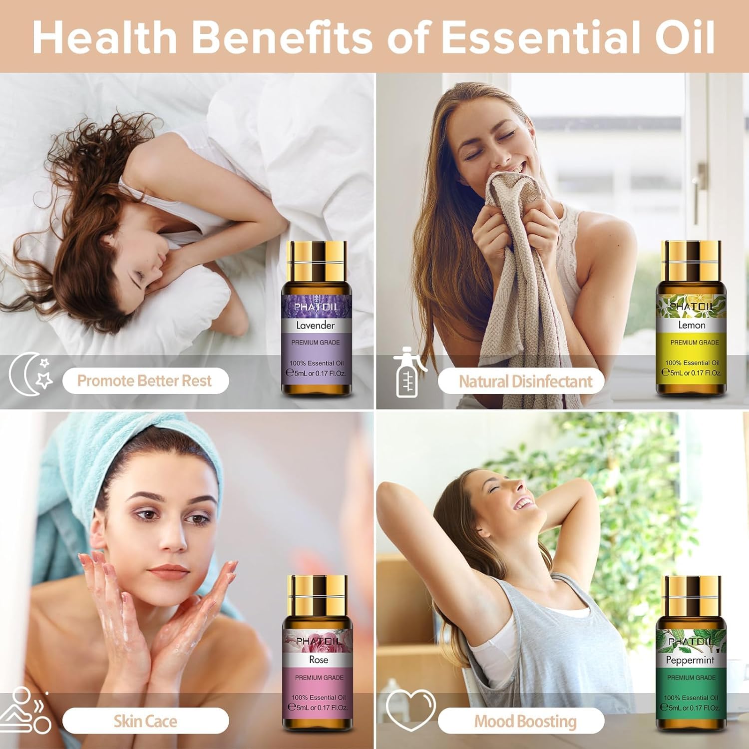 PHATOIL coffret cadeau huiles essentielles : présentation élégante pour offrir.
