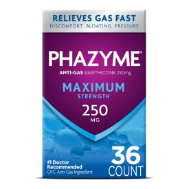 Phazyme 250 mg siméthicone, solution anti-gaz efficace.