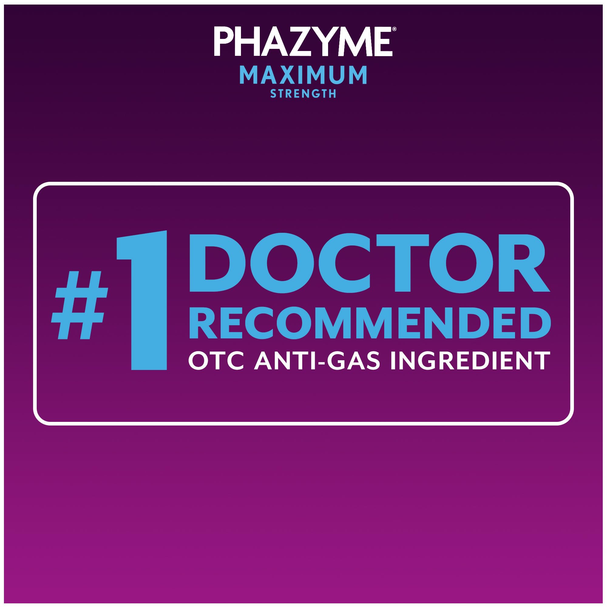 Phazyme Force Maximale gélules portables pour déplacements quotidiens