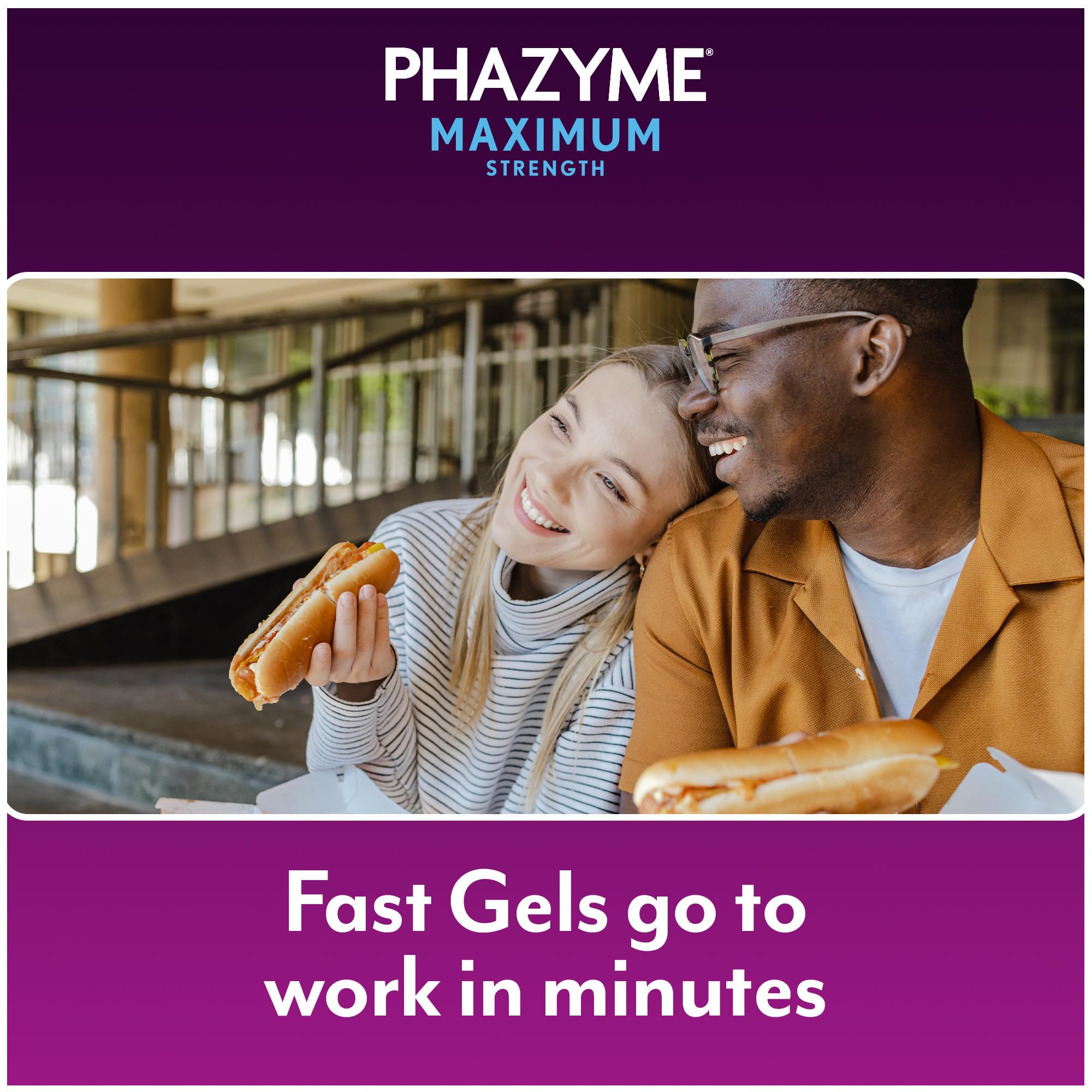 Phazyme Force Maximum, soulagement des ballonnements et de la pression.