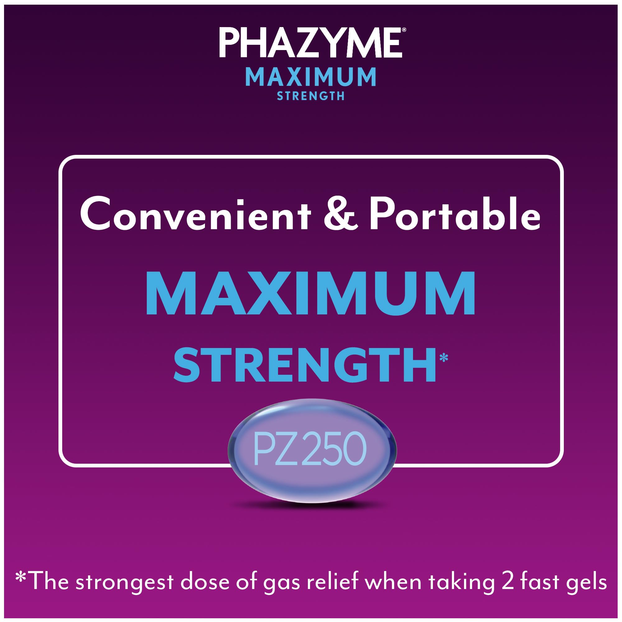 Phazyme Force Maximum, dosage efficace pour adultes après repas copieux.