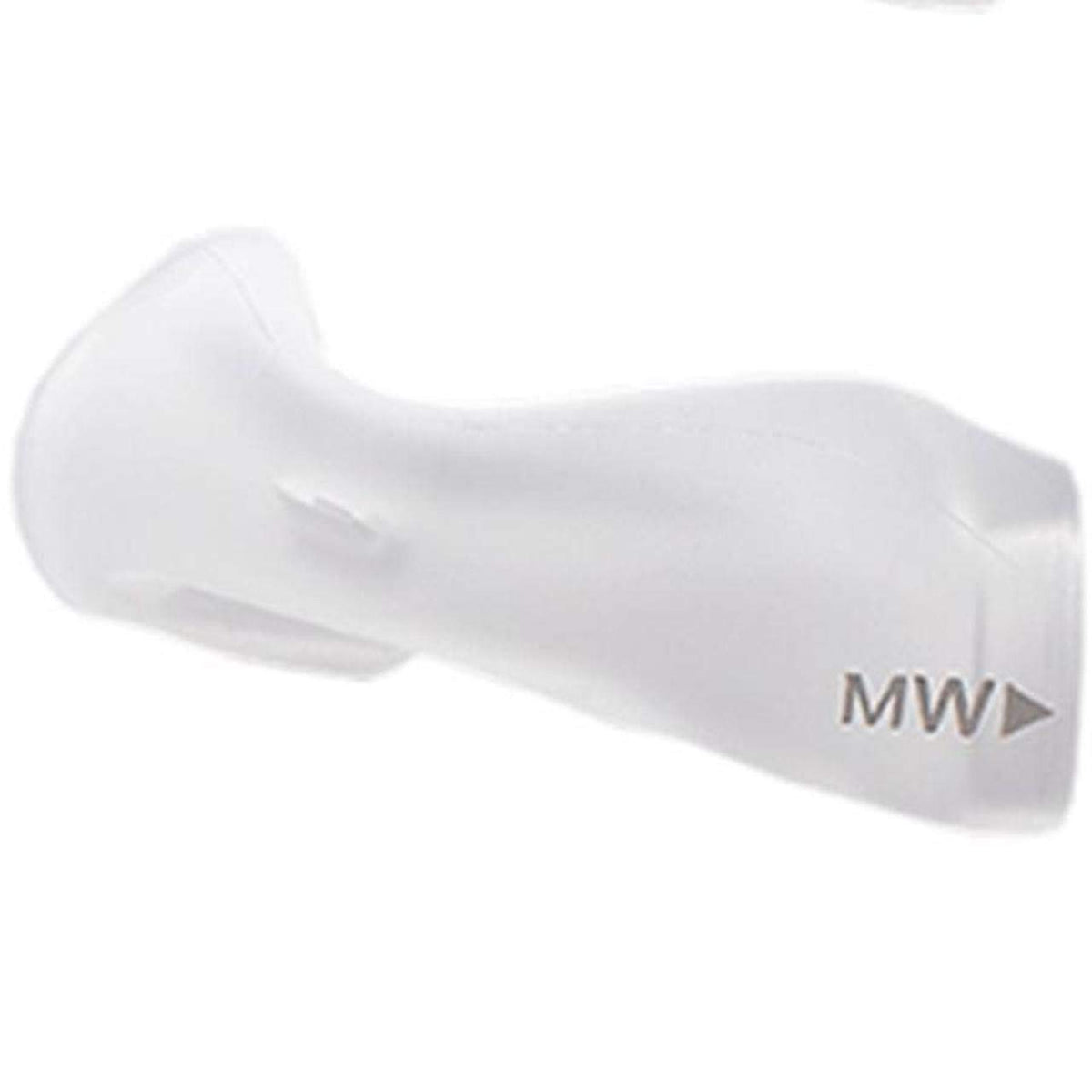 Coussin nasal DreamWear Philips Respironics moyen-large, réduit les irritations et favorise le sommeil sur le côté.