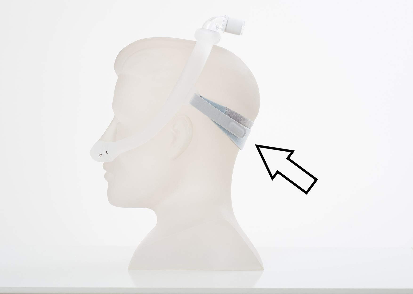 Harnais DreamWear de Philips, tissu doux et nettoyage simple pour un entretien pratique.