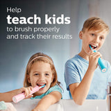 Application interactive Philips Sonicare pour enfants, récompenses et conseils adaptés.