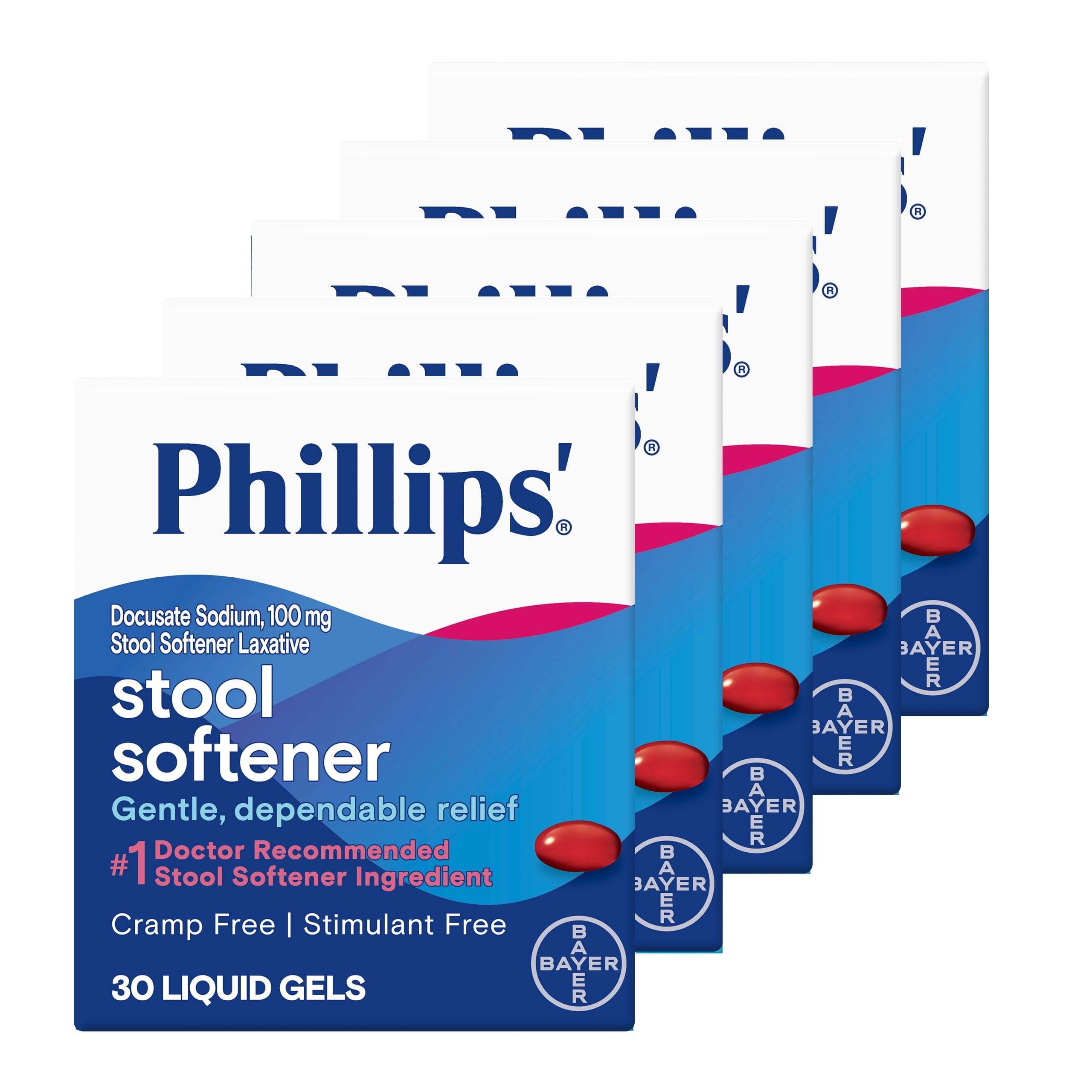 Phillips' gelules liquides dans la boîte, pratique et faciles à avaler.