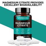 PhiNaturals capsules véganes Magnesium citrate — produit sans ingrédients animaux
