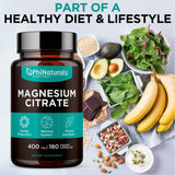 PhiNaturals prise quotidienne Magnesium citrate — soutien potentiel pour l'équilibre