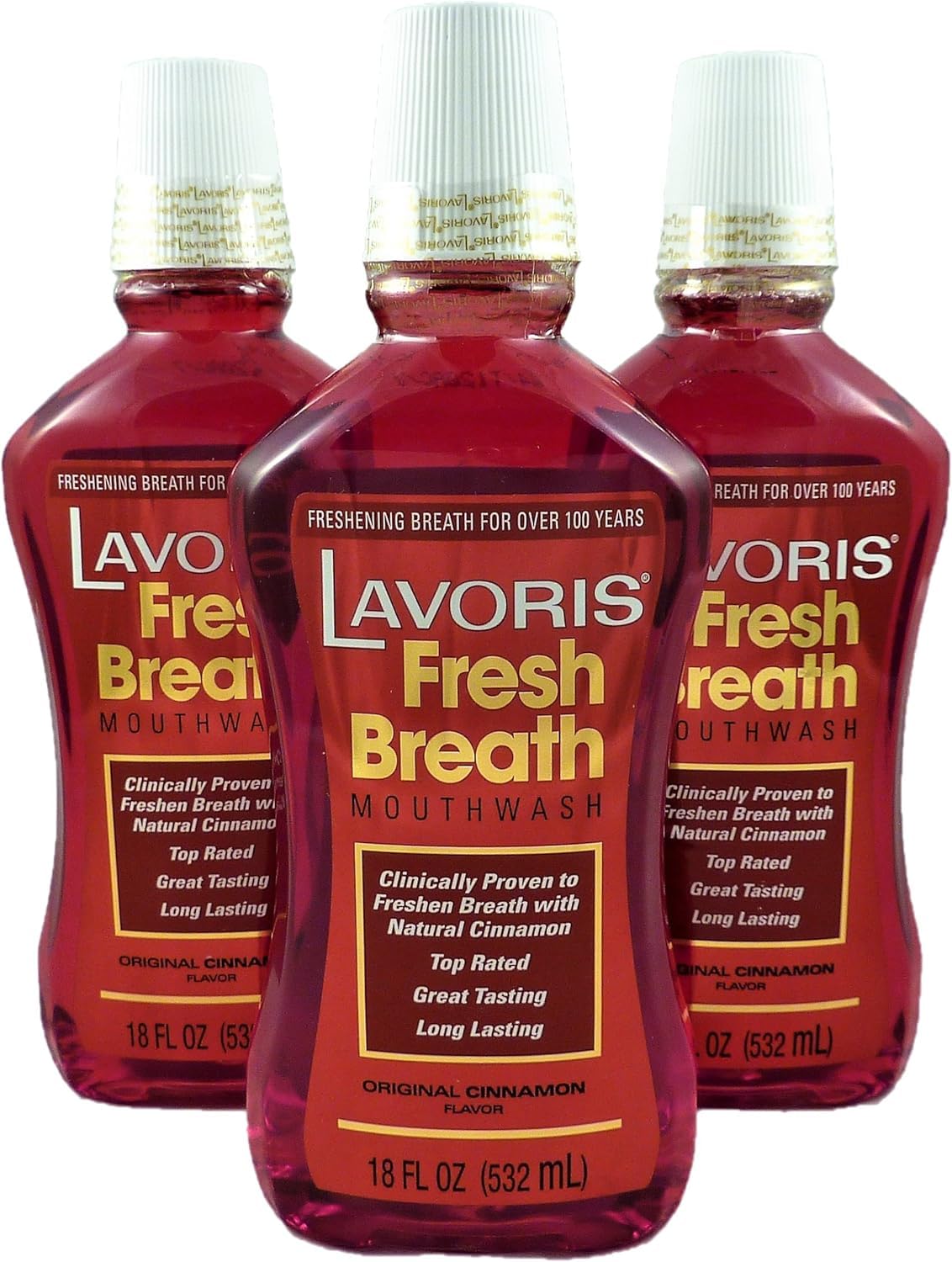 Phixnozar Lavoris Bain-bouche Cannelle 18 oz: rafraîchissement durable après chaque repas.