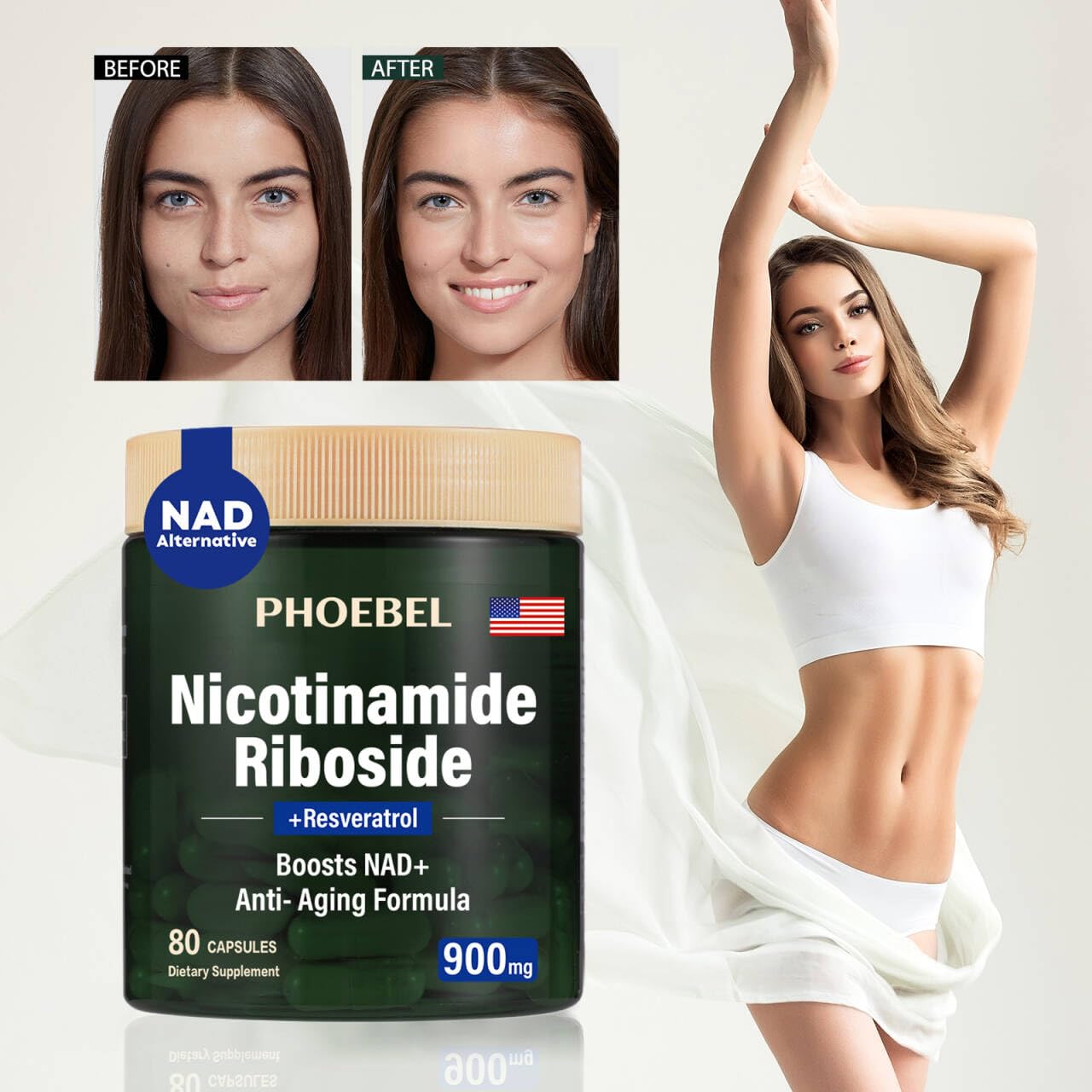 Phoebel NAD+ supplément – contrôle de pureté et efficacité au quotidien.