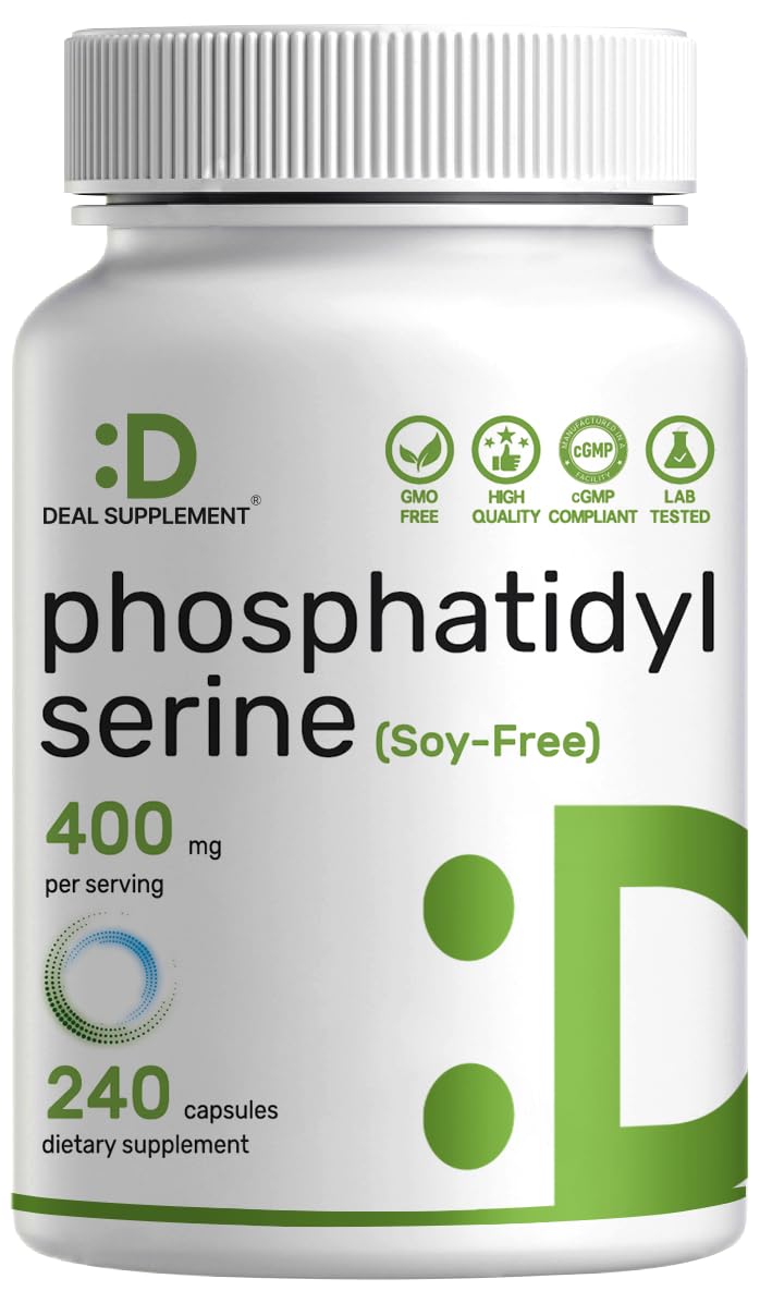 Phosphatidylsérine supplément – bouteille montrant une concentration mentale potentielle