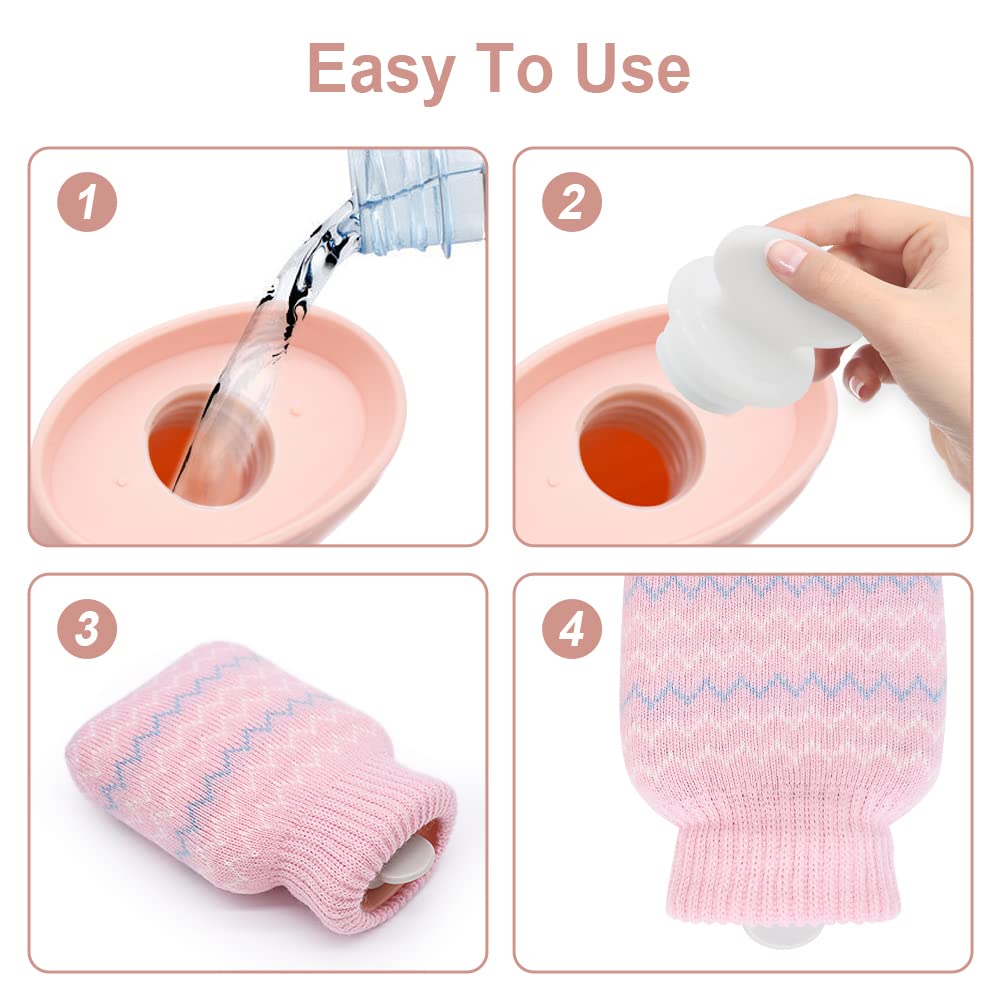 Photken Housse-tricot rose, toucher doux et rétention de chaleur.