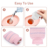 Photken Housse-tricot rose, toucher doux et rétention de chaleur.