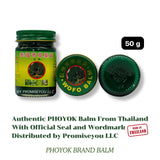 PHOYOK baume vert 50g — application peau irritée, soulagement doux.