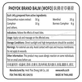 PHOYOK baume vert 50g — qualité thaïlandaise et ingrédients.