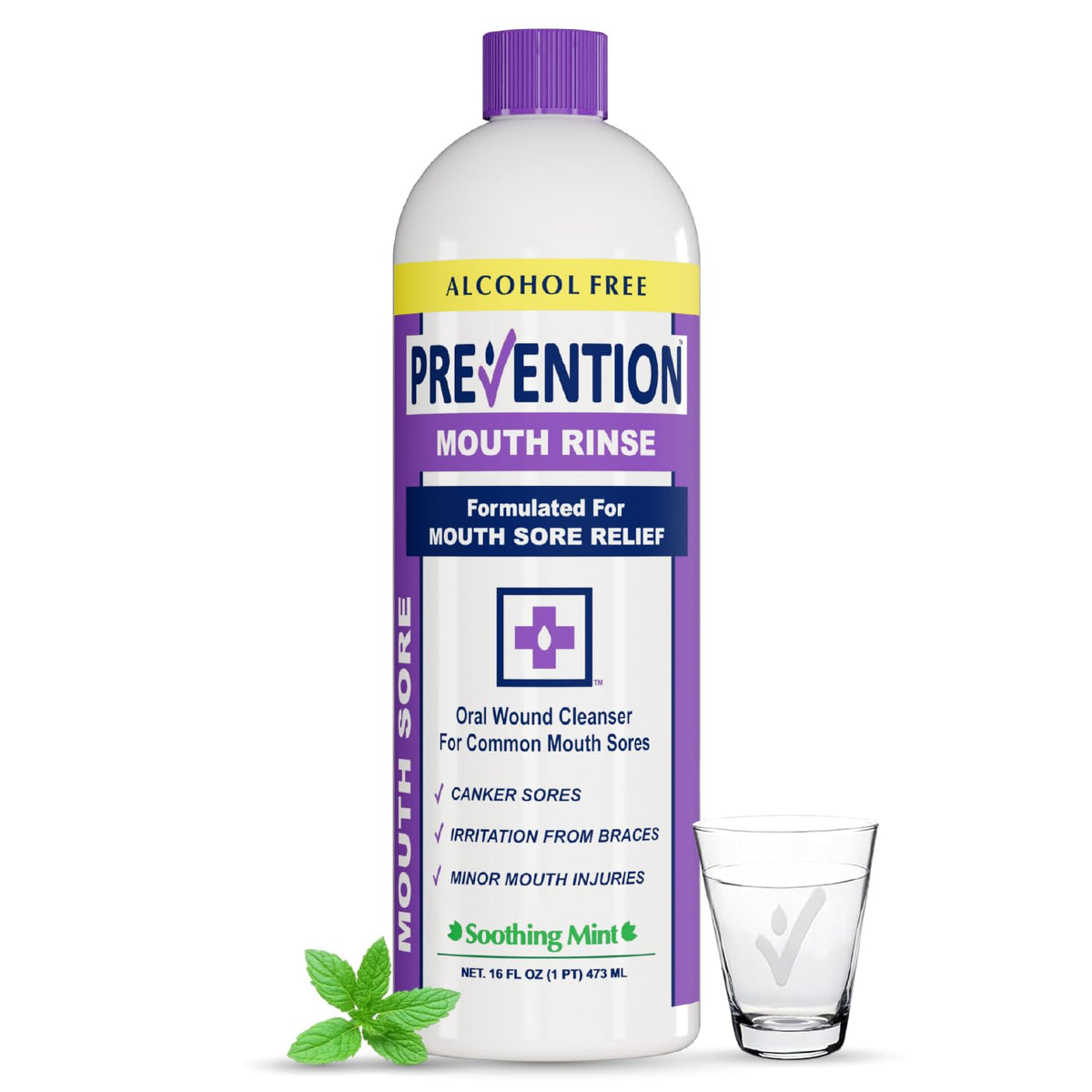 PHS Brands Bain de bouche prévention aphtes: soulagement potentiel des irritations.