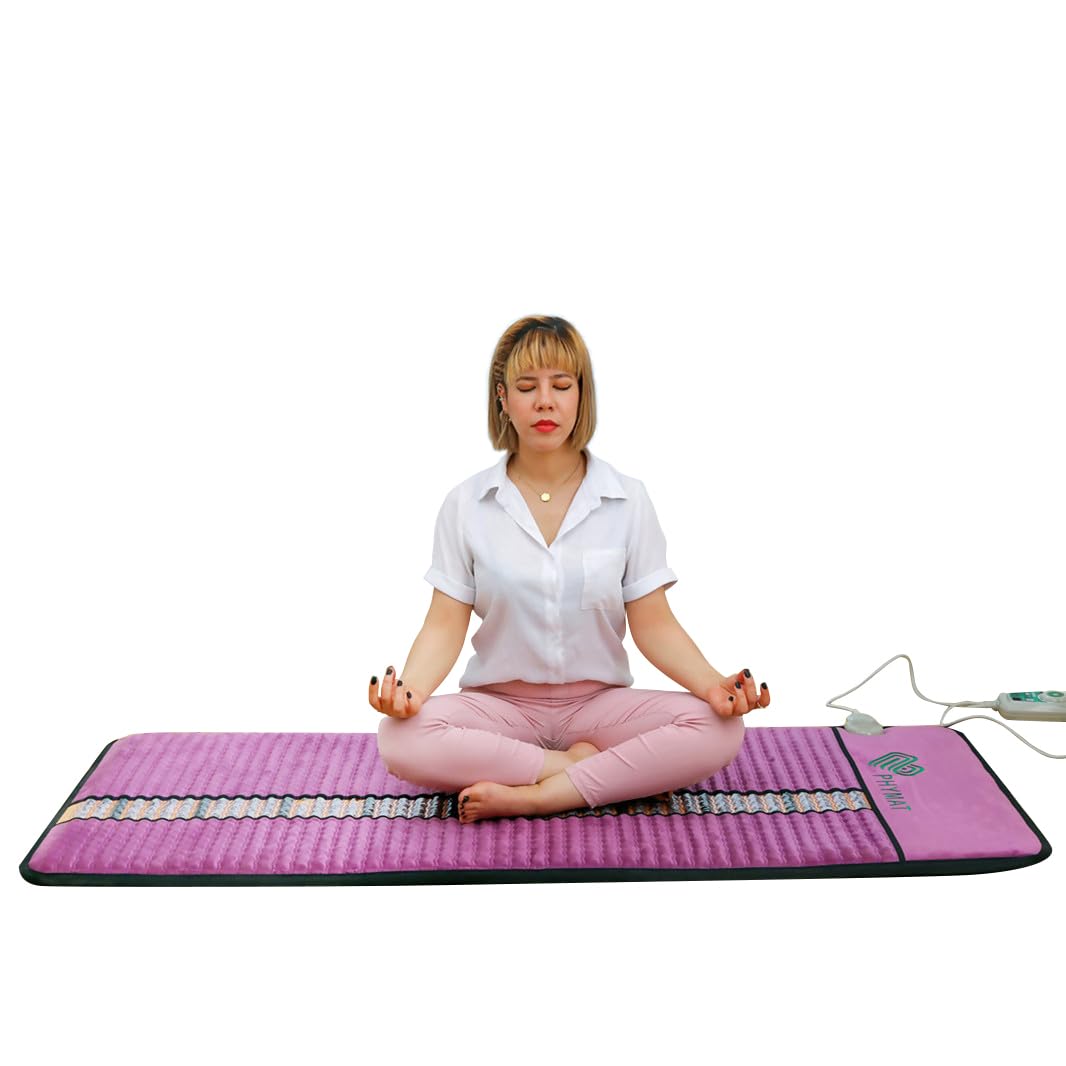 PHYMAT améthyste infrarouge sur matelas, pour dos et détente.