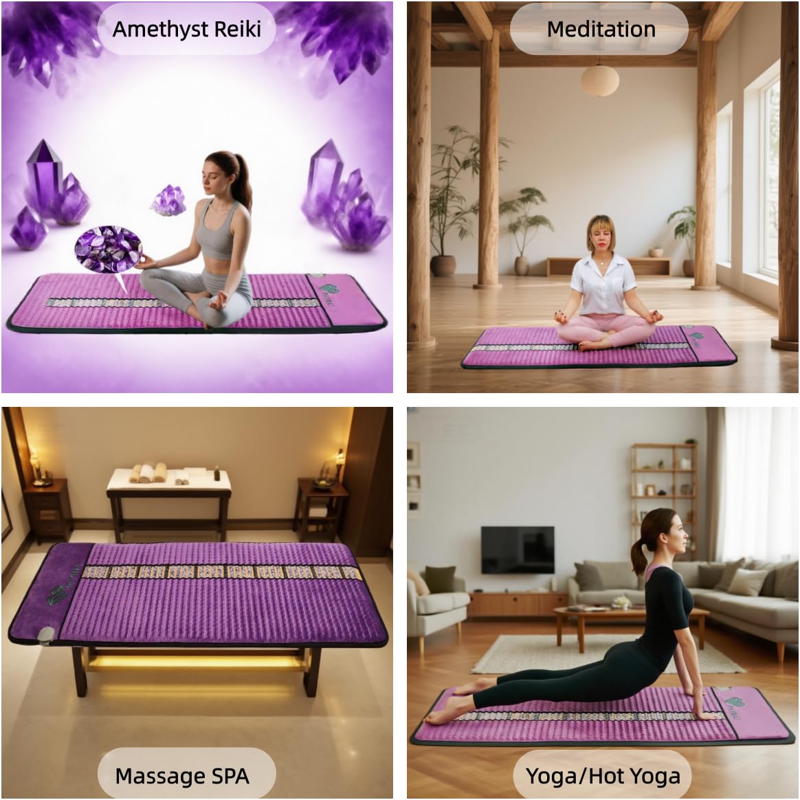 PHYMAT séance yoga et méditation avec chaleur apaisante.