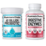 Physician's CHOICE probiotiques: bouteille 60 milliards d'UFC pour le microbiote intestinal.