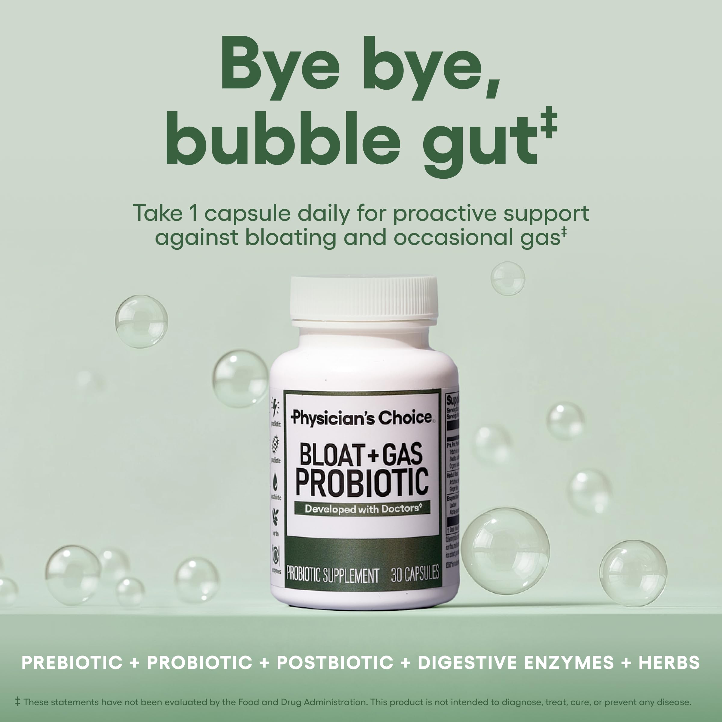 Physician's CHOICE capsules libération retardée démontrent l'efficacité digestive prolongée.