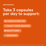 Capsules végétales d'Ashwagandha, dosage pratique pour l'usage quotidien.