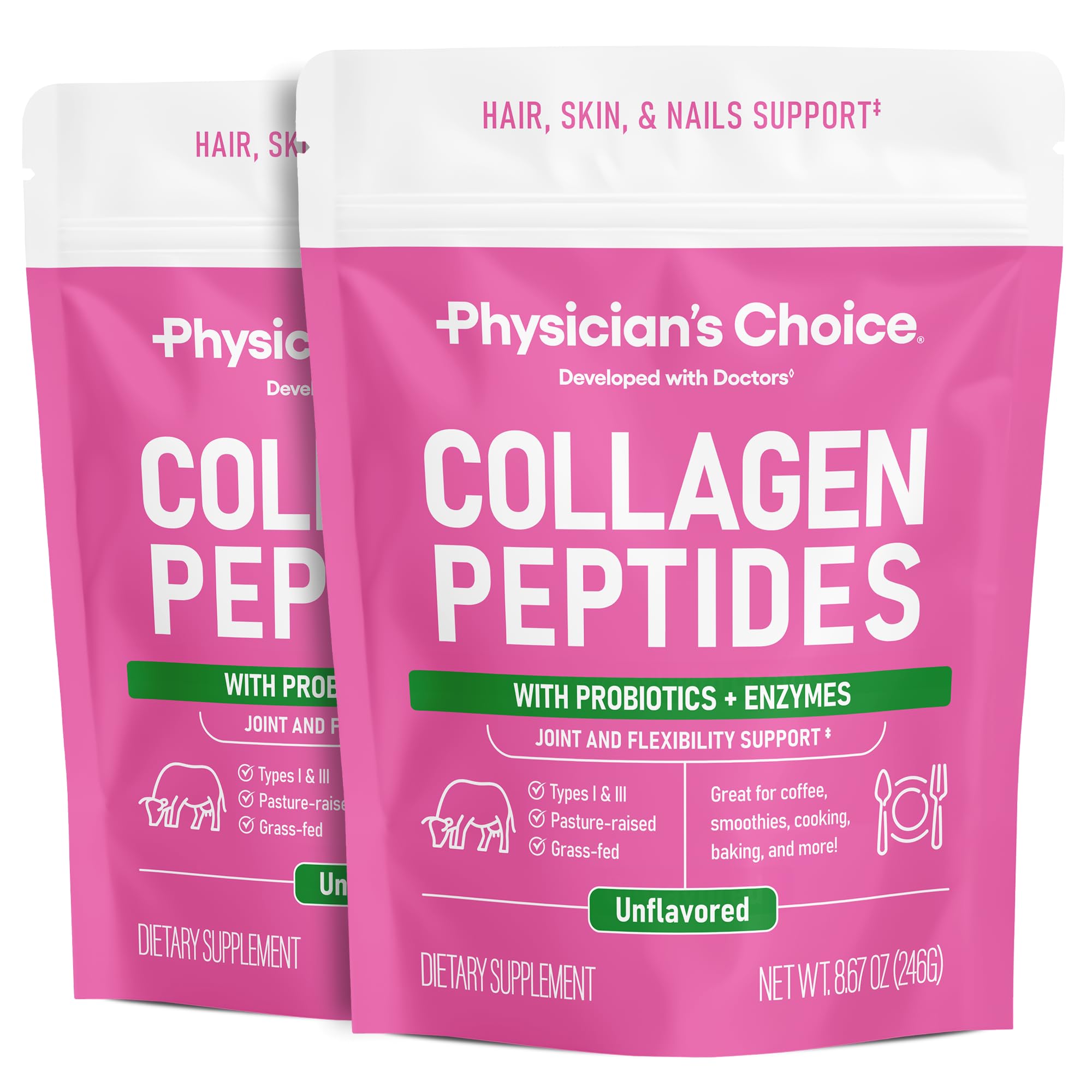 Collagène hydrolysé Physician's CHOICE pour absorption améliorée grâce à DigeSEB