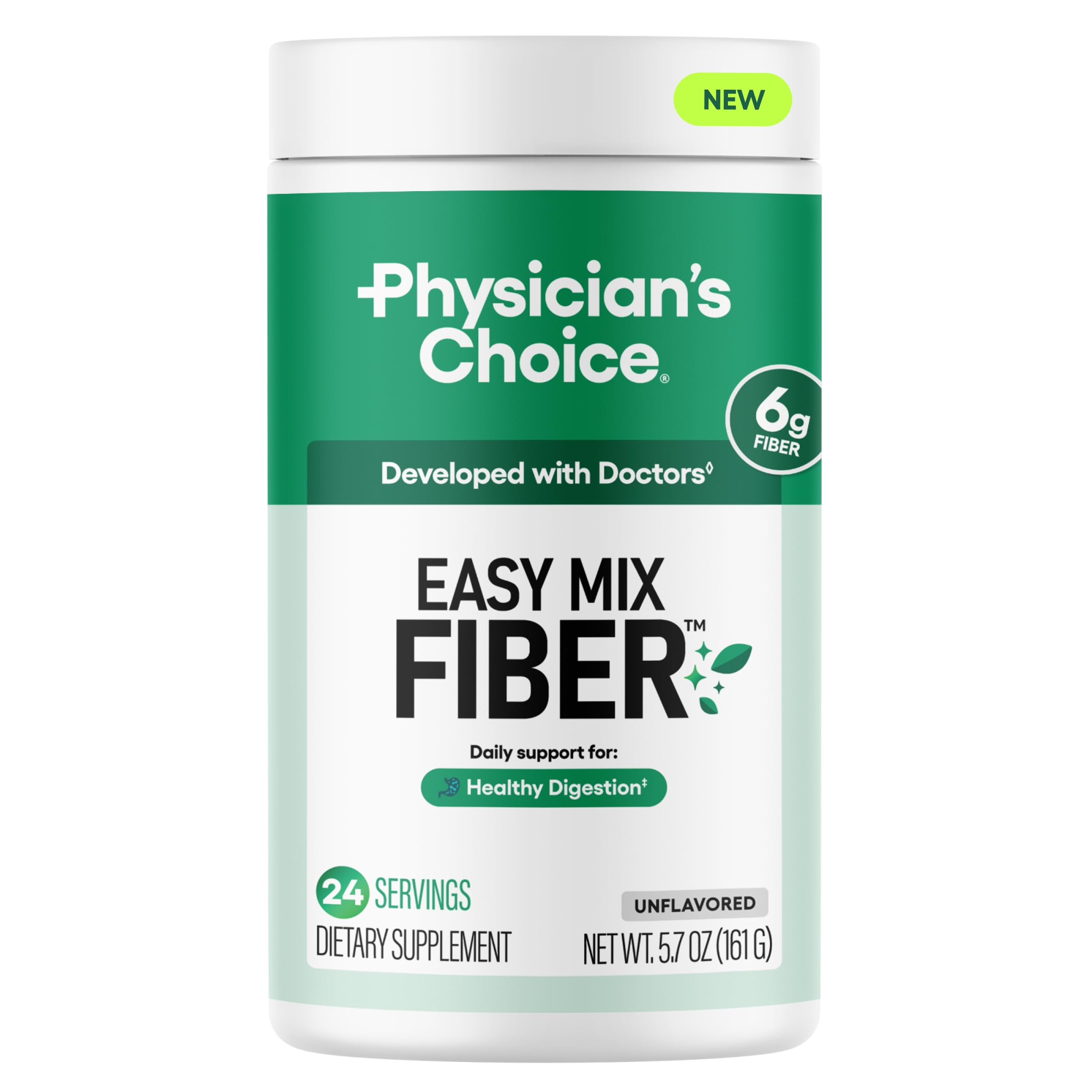 Physician's CHOICE Easy Mix Fibre – fibre-digestive: texture lisse et facile à boire