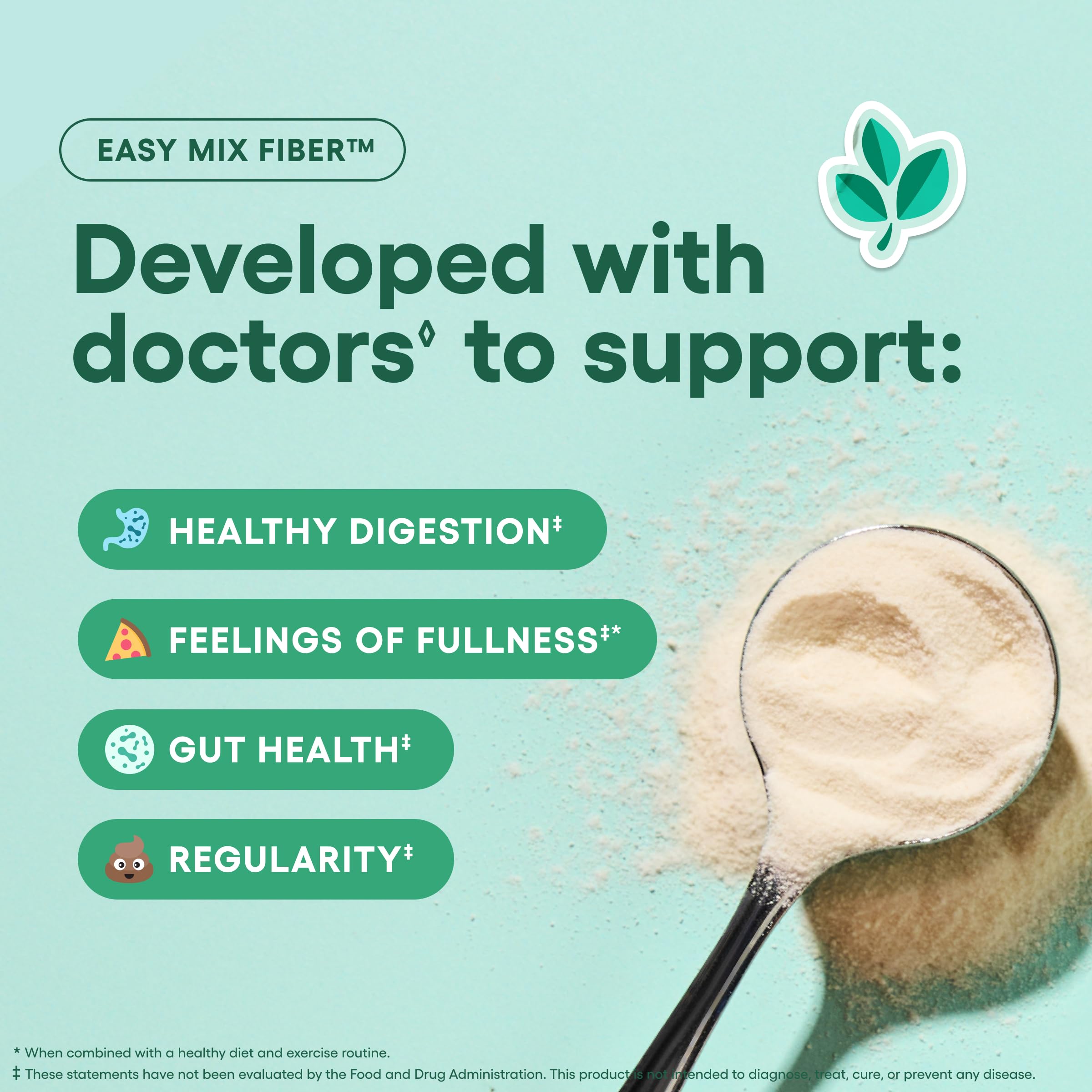 Physician's CHOICE Easy Mix Fibre – fibre-sans-sucre, usage quotidien sans sucre ajouté