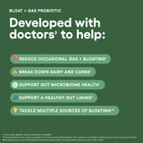 Physician's CHOICE ingrédients prébiotiques et postbiotiques soutiennent l'intestin.