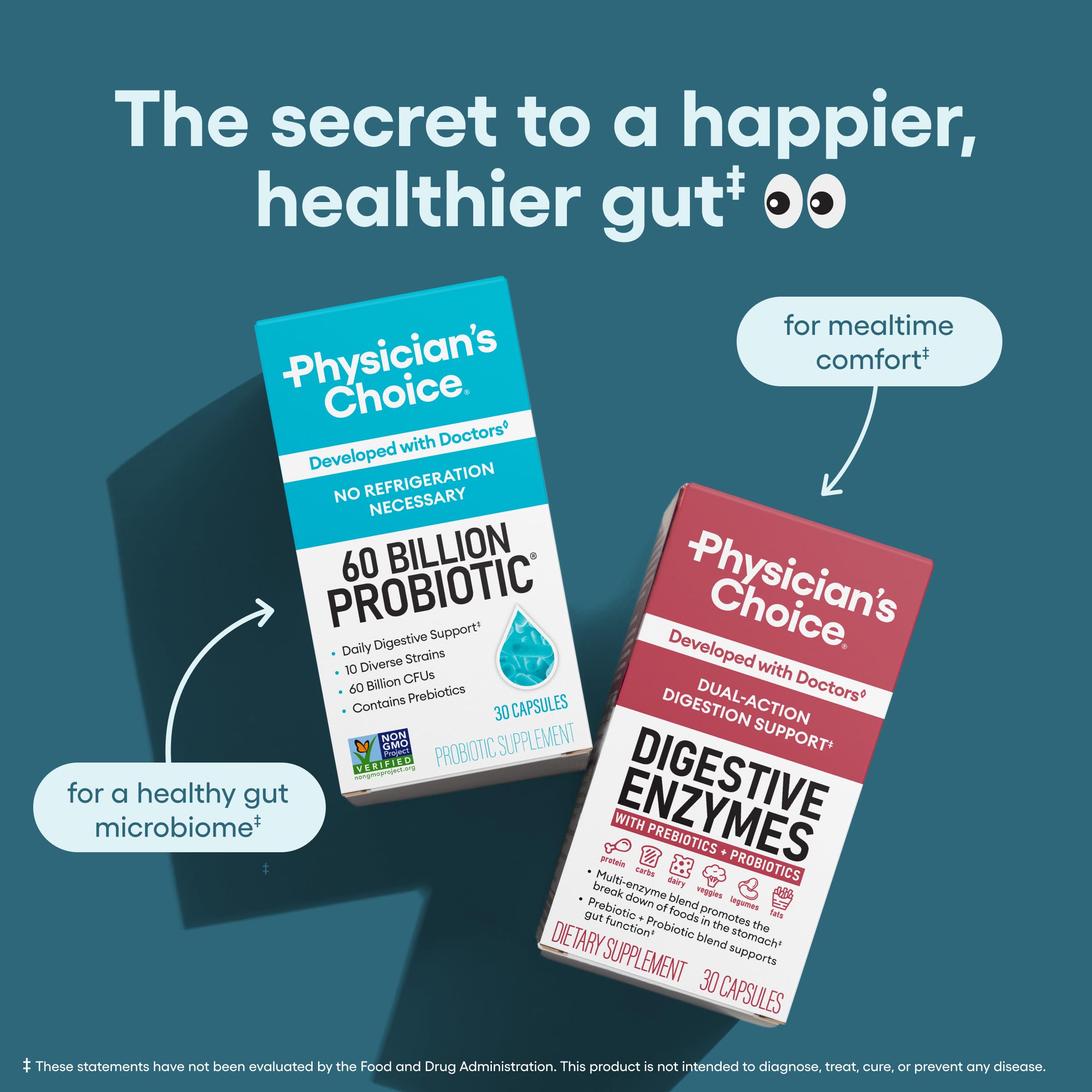 Physician's CHOICE Probiotics: flacon sûr et testé indépendamment.