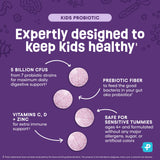 Physician's CHOICE Probiotiques Enfants – Goût framboise naturel apprécié par les enfants.