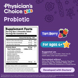 Physician's CHOICE Probiotiques Enfants – Sans sucre et sans colorants artificiels.