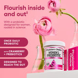 Physician's CHOICE Probiotiques pour Femmes: capsules résistantes à l'acide, meilleure survie intestinale.