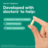Physician's CHOICE Probiotiques: versement facile des capsules pour usage quotidien.