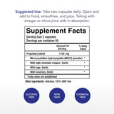 Physician's Strength Bone Complete: capsules en gros plan démontrant l'usage quotidien.