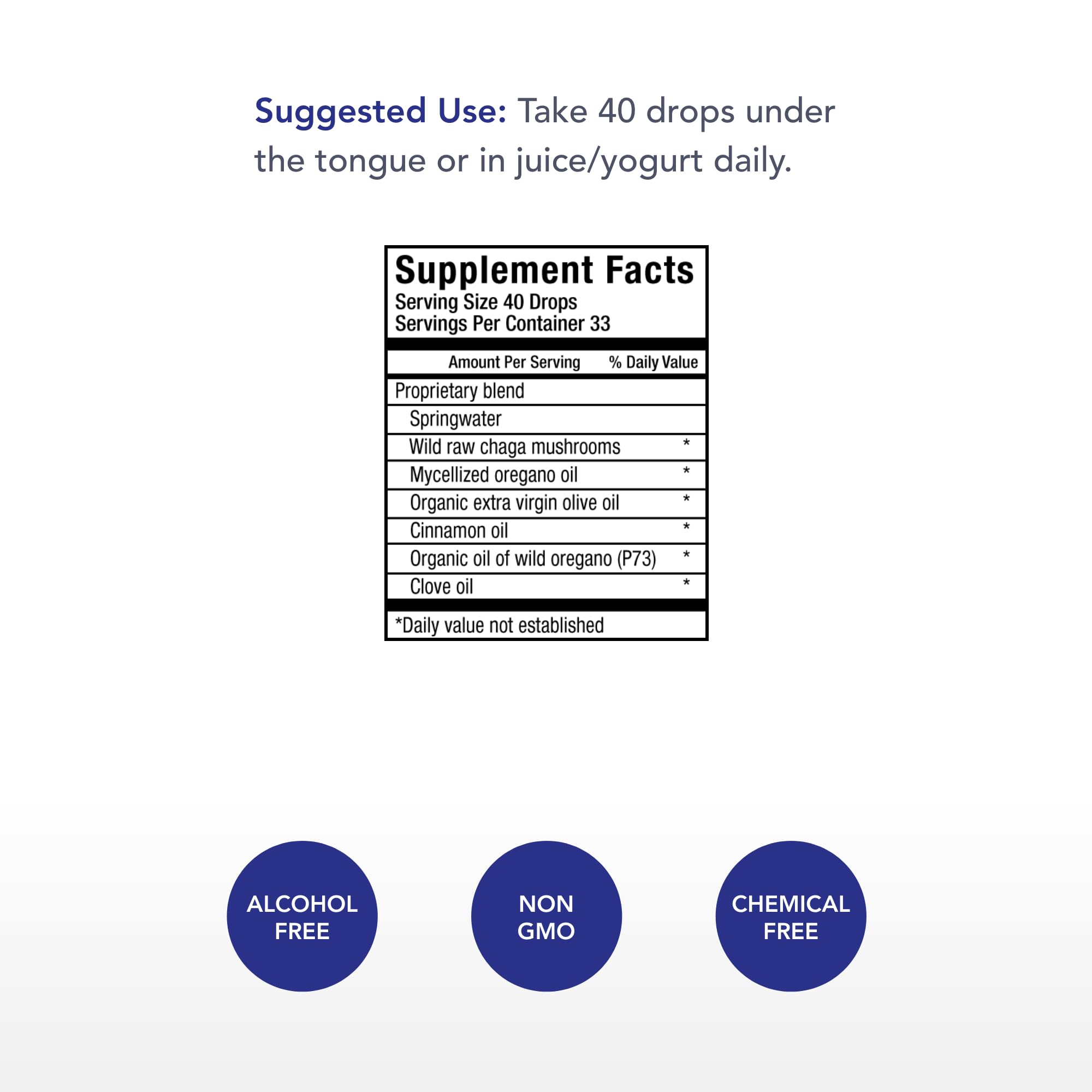 Physician's Strength Chag-Immune: gouttes sous-langue pour un apport rapide.