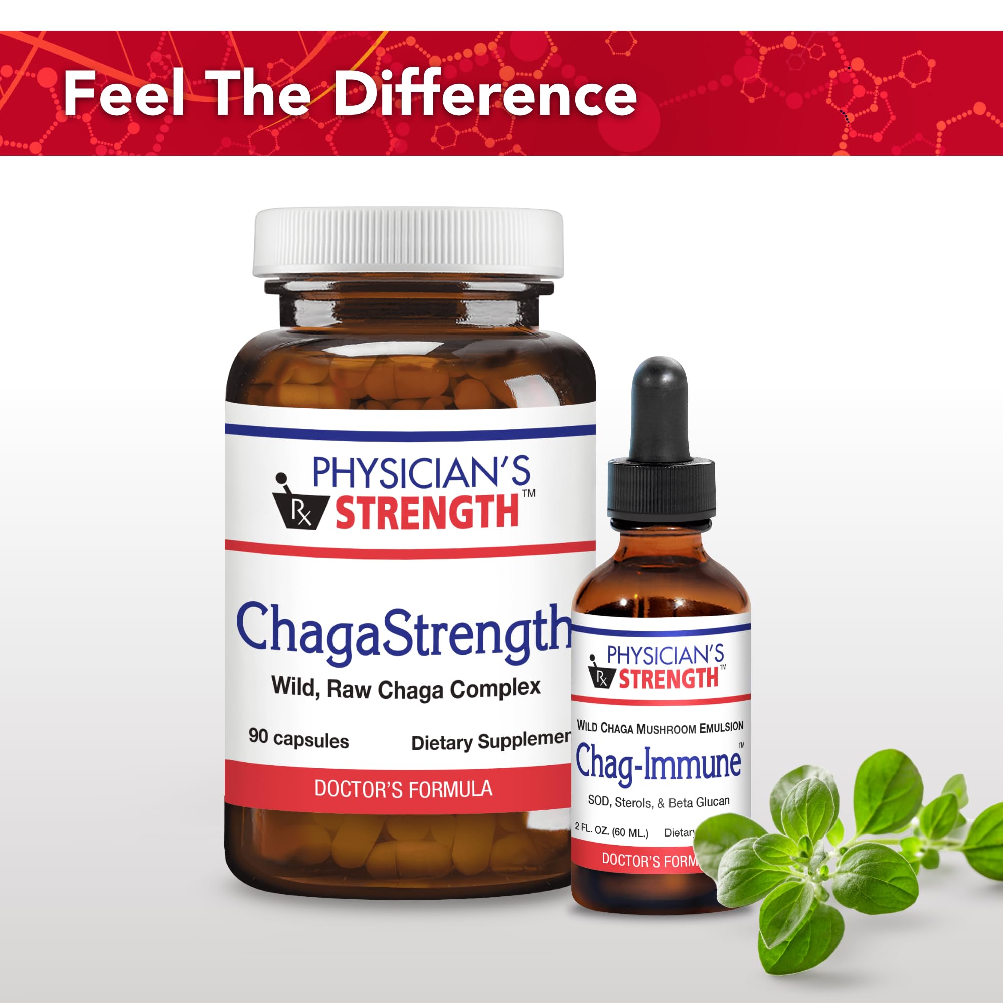 Physician's Strength Chag-Immune: utilisation quotidienne en gouttes sous la langue ou dans une boisson.